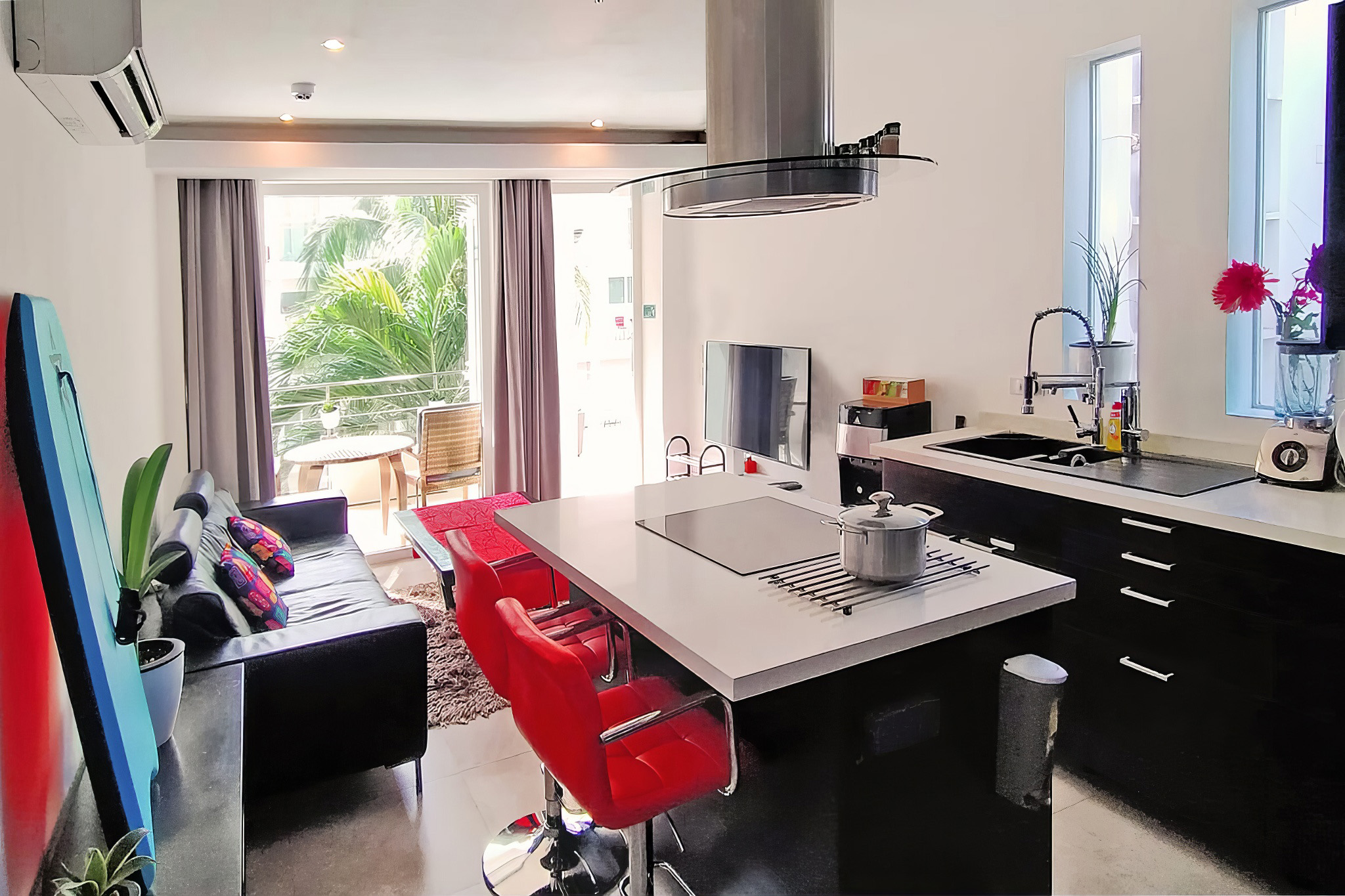 Modern fully-equipped kitchen in Boracay apartment